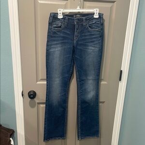 Silver Jeans Blue Boot Cut Denim with Natural Fading